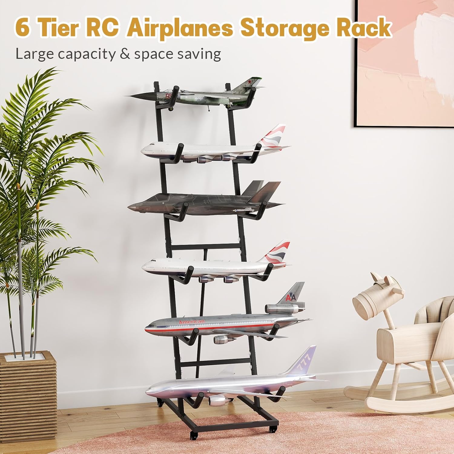 Heavy-Duty 6-Shelf Metal Displ – Model Airplane Plastic recenzja i cena