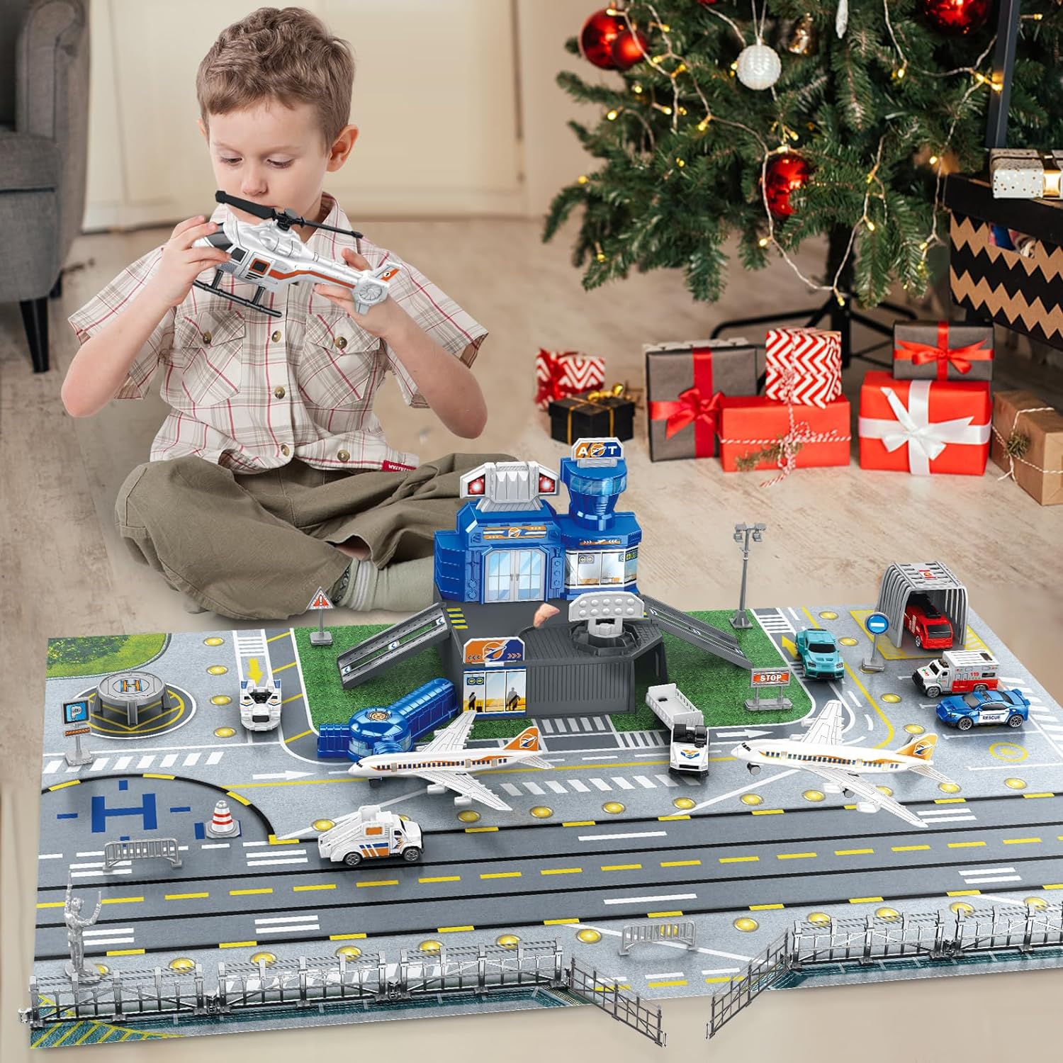 Children's Airport Scene Toy S – Model Airplane Plastic recenzja i cena