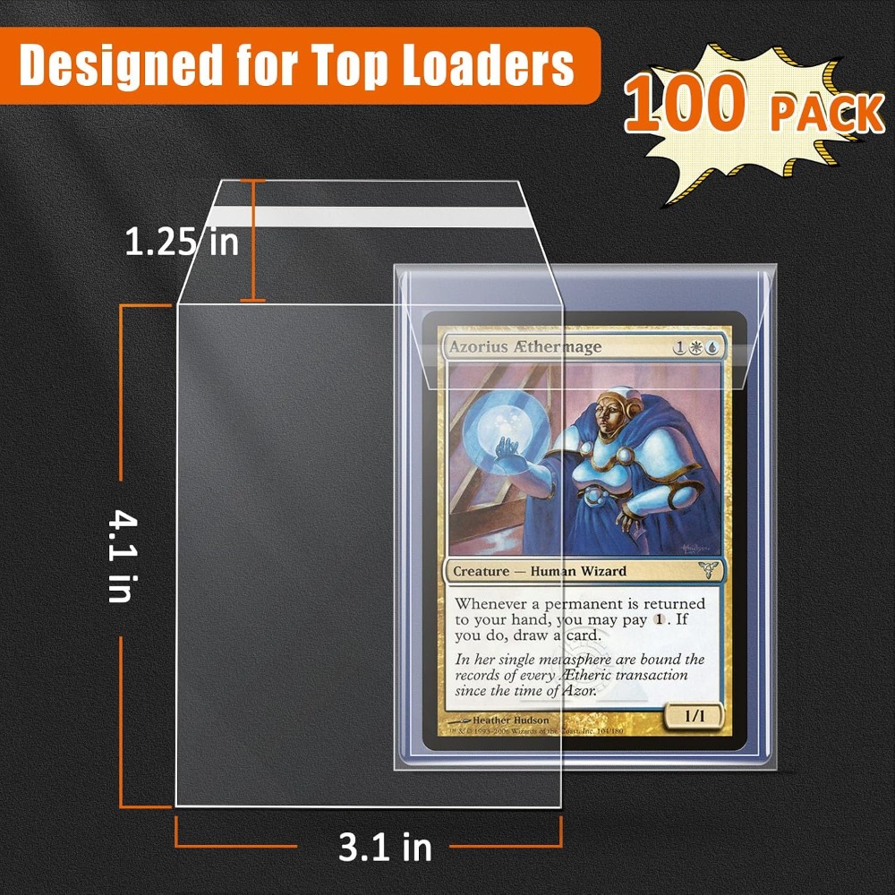 100 Pack Top Loader Sleeves, U – Card Top Loader recenzja i cena