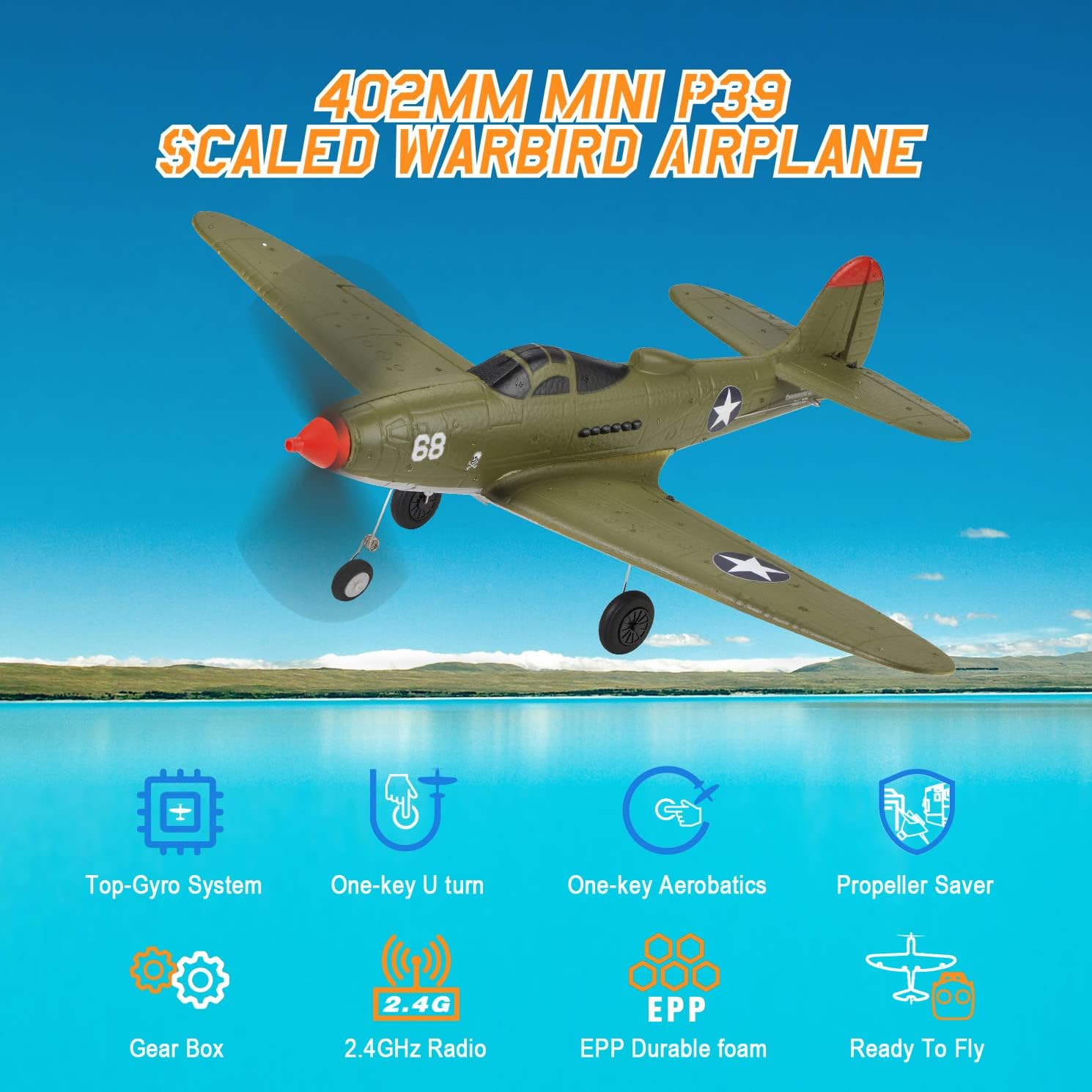 Ready-to-Fly 4-Channel RC Warb – Model Airplane Plastic recenzja i cena