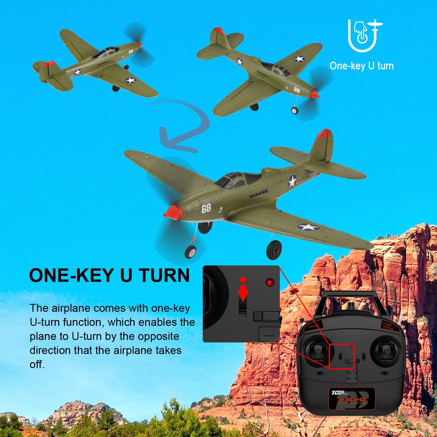 Ready-to-Fly 4-Channel RC Warb – Model Airplane Plastic recenzja i cena
