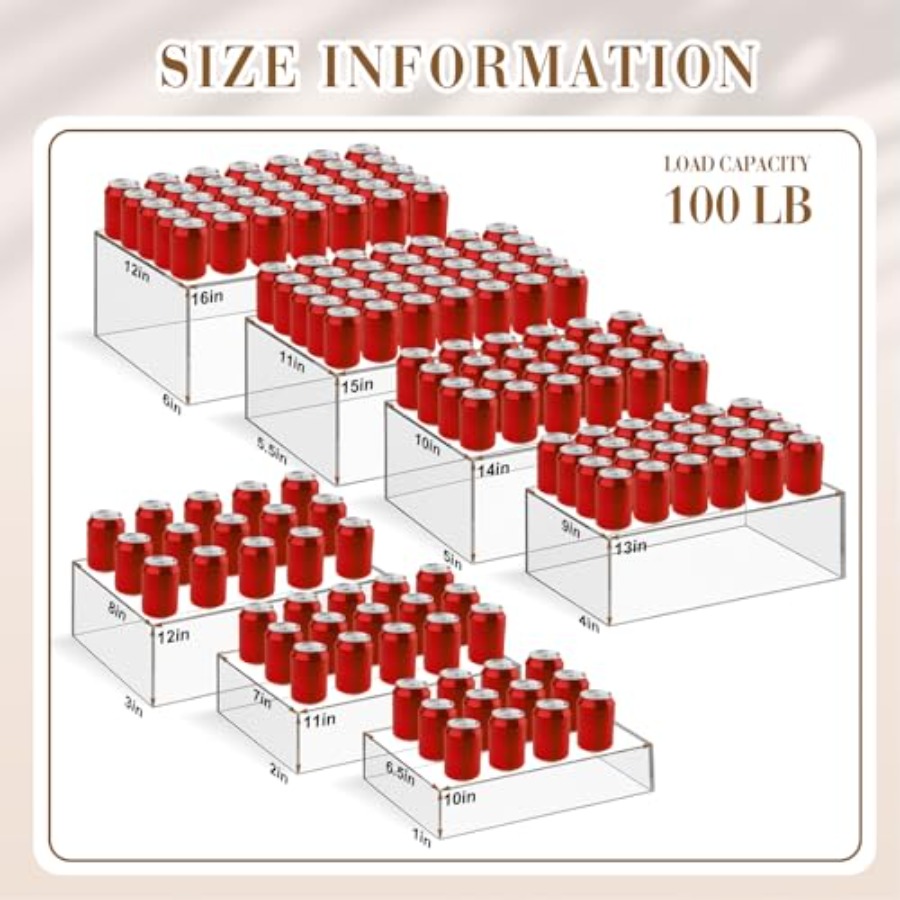 7 Pcs Extra Large Buffet Riser – Display Risers Set recenzja i cena