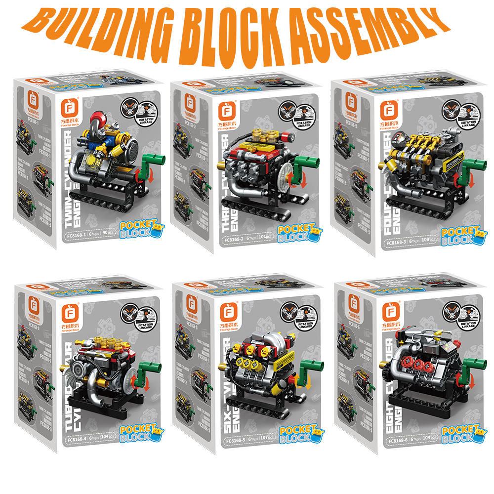 Mini Engine 2/3/4/6/8 Cylinder – Building Block Mini recenzja i cena