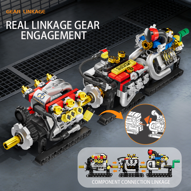 Mini Engine 2/3/4/6/8 Cylinder – Building Block Mini recenzja i cena