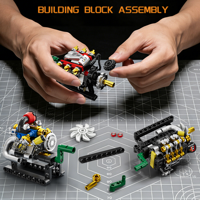 Mini Engine 2/3/4/6/8 Cylinder – Building Block Mini recenzja i cena