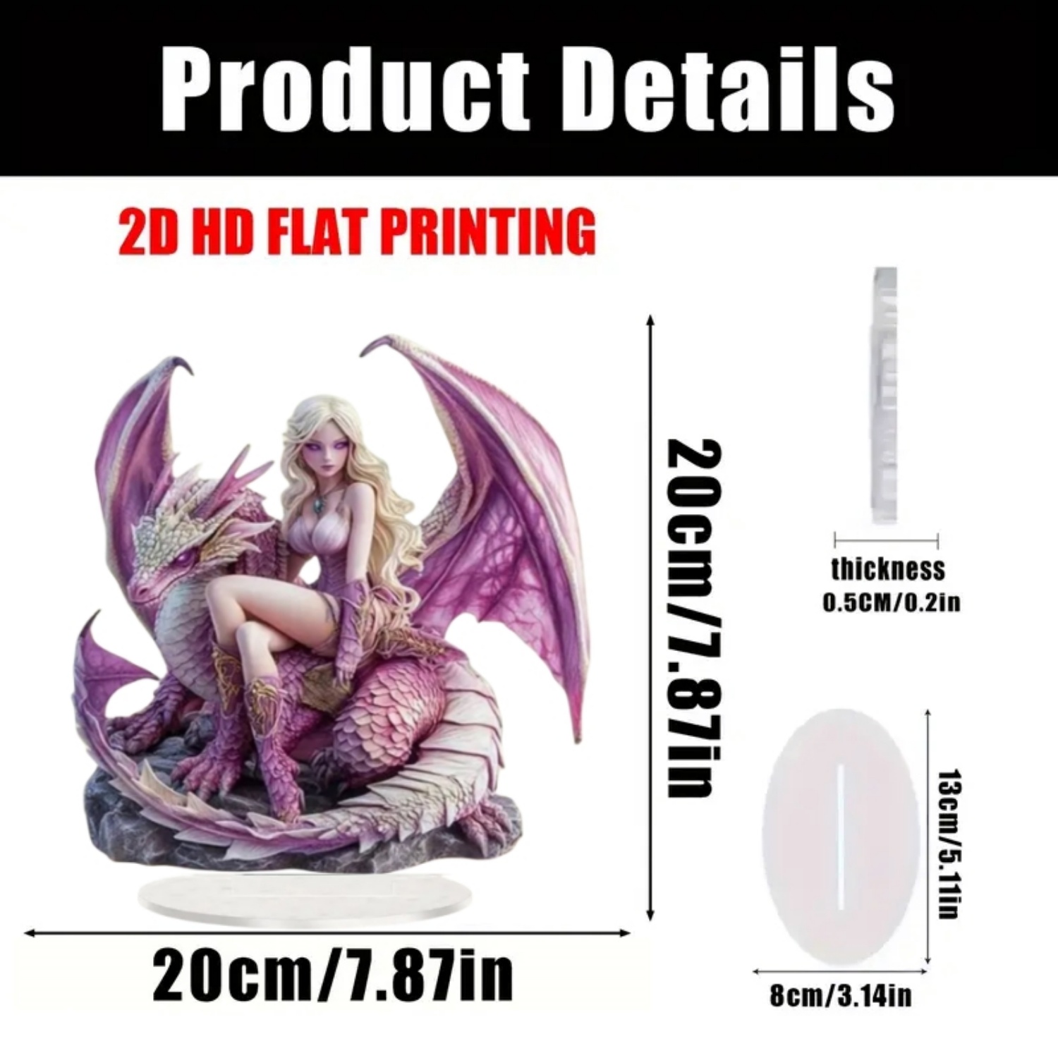 Fairy Statue,2D Flat Acrylic P – Display Case Acrylic recenzja i cena