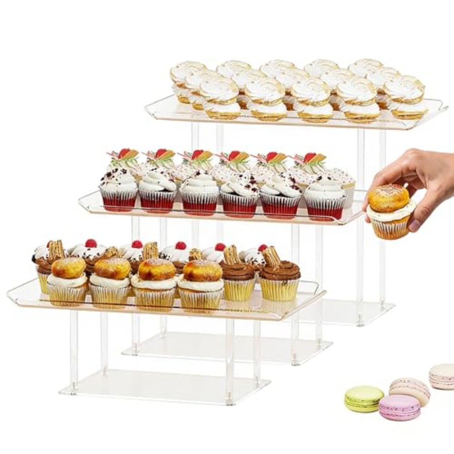3 Pack Dessert Table Display S – Display Risers Set recenzja i cena