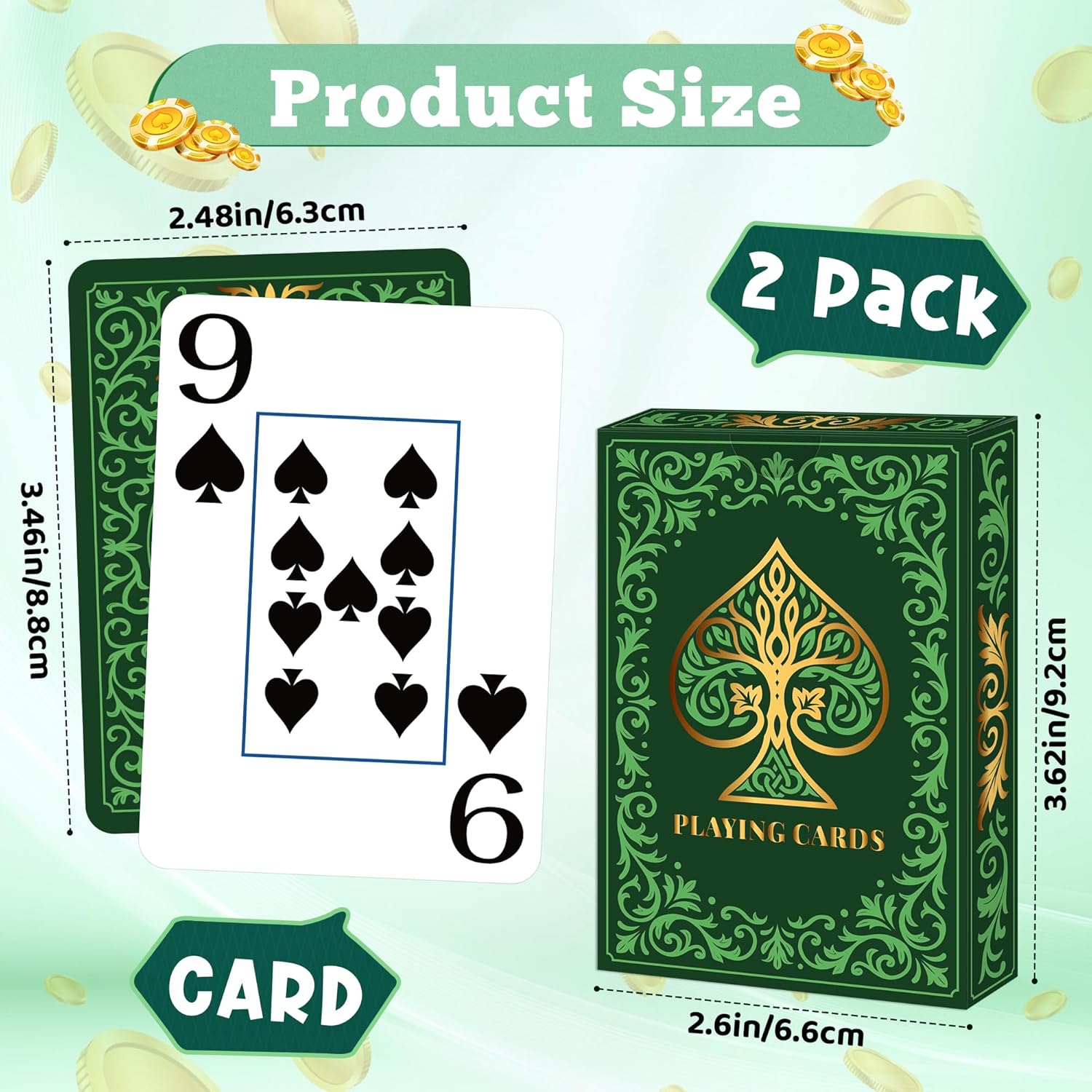 2 Pack Playing Cards | Large P – Graded Card Display recenzja i cena