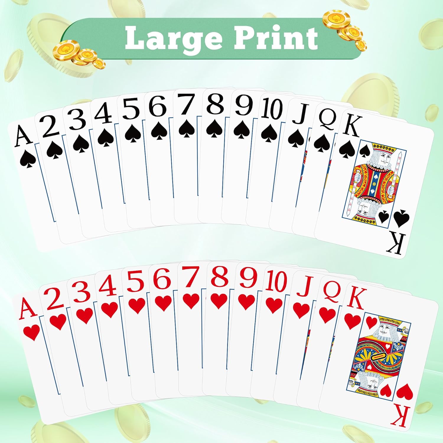 2 Pack Playing Cards | Large P – Graded Card Display recenzja i cena