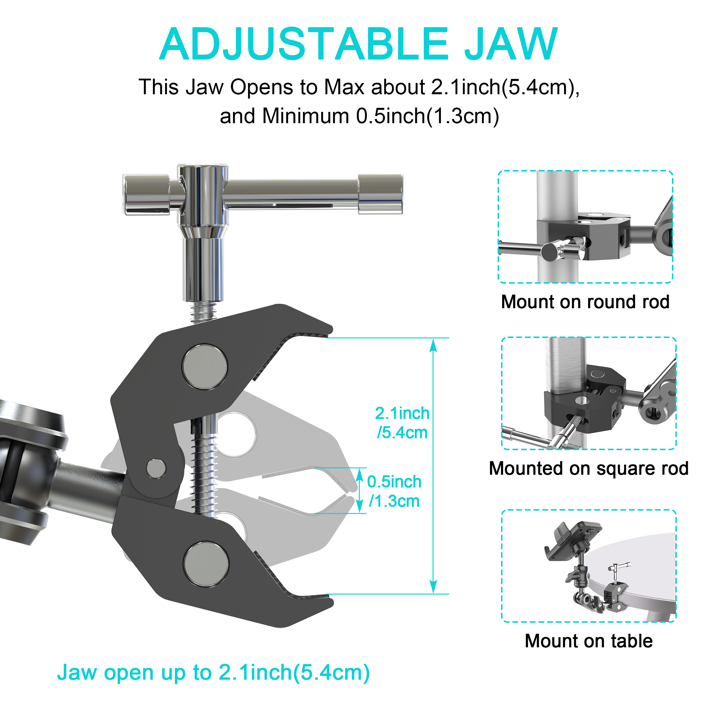 Phone Holder with Super Clamp  – Pop Display Shelf recenzja i cena