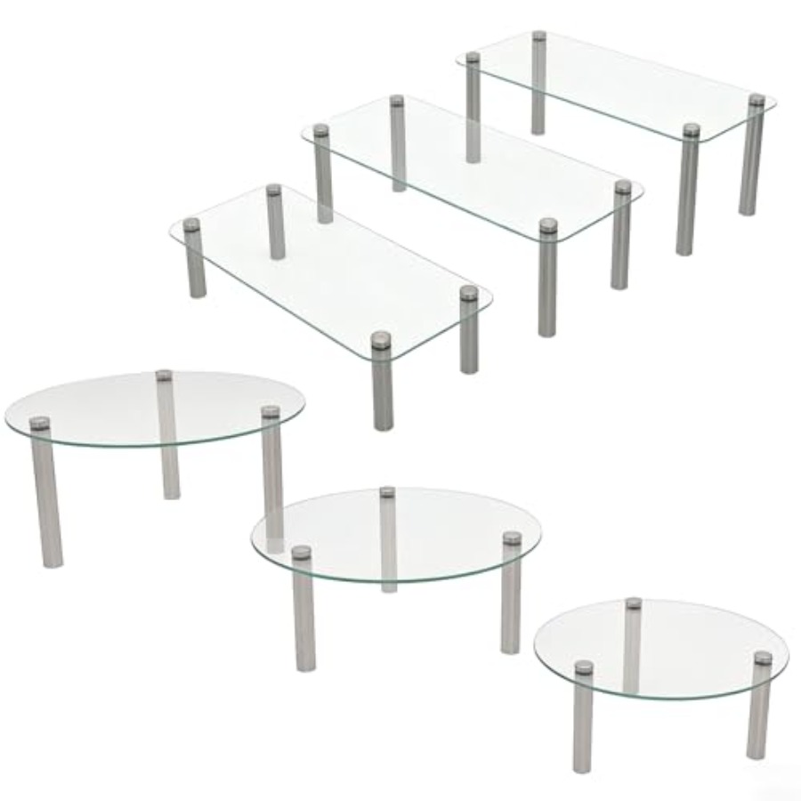 Tempered Glass Cake Stands Set – Display Risers Set recenzja i cena